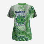 Canberra Raiders NAIDOC Week 2026 Scrub Top First Nations of Australia Aboriginal Mascot Rugby