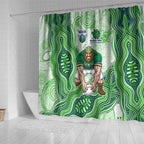 Canberra Raiders NAIDOC Week 2026 Shower Curtain First Nations of Australia Aboriginal Mascot Rugby