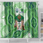 Canberra Raiders NAIDOC Week 2026 Shower Curtain First Nations of Australia Aboriginal Mascot Rugby