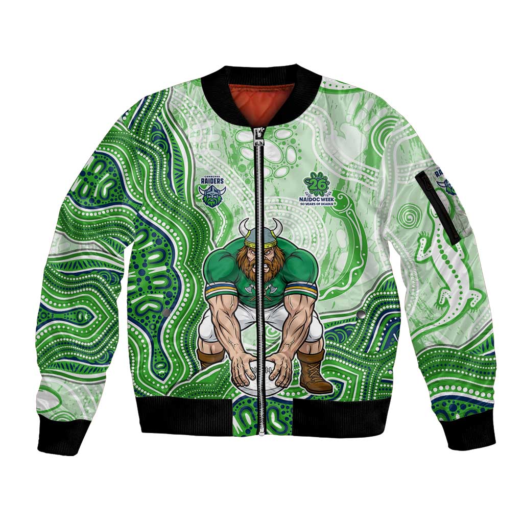 Canberra Raiders NAIDOC Week 2026 Sleeve Zip Bomber Jacket First Nations of Australia Aboriginal Mascot Rugby