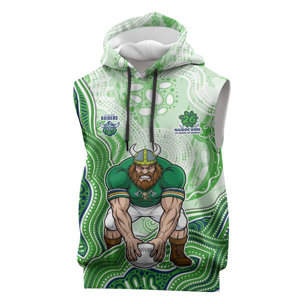 Canberra Raiders NAIDOC Week 2026 Sleeveless Hoodie First Nations of Australia Aboriginal Mascot Rugby