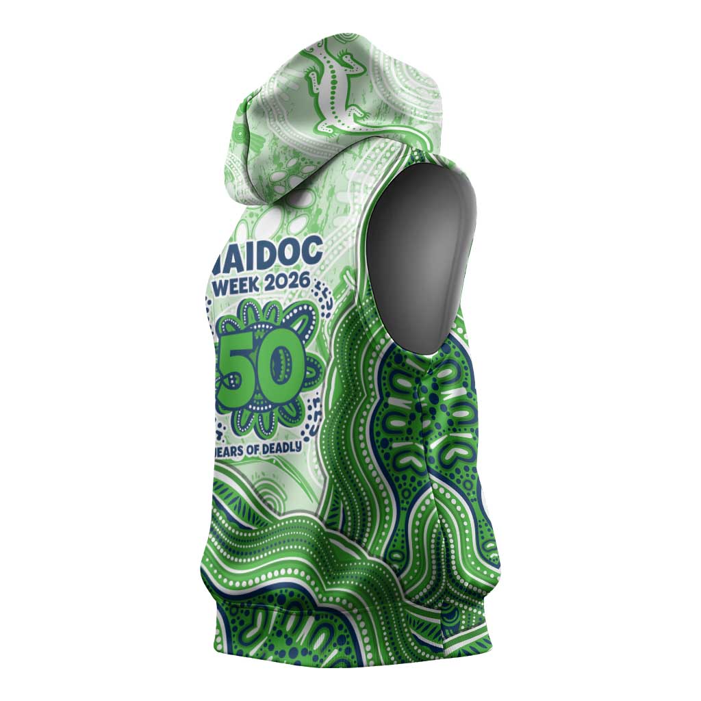 Canberra Raiders NAIDOC Week 2026 Sleeveless Hoodie First Nations of Australia Aboriginal Mascot Rugby