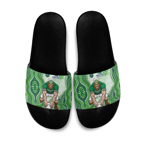 Canberra Raiders NAIDOC Week 2026 Slide Sandals First Nations of Australia Aboriginal Mascot Rugby