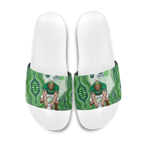 Canberra Raiders NAIDOC Week 2026 Slide Sandals First Nations of Australia Aboriginal Mascot Rugby