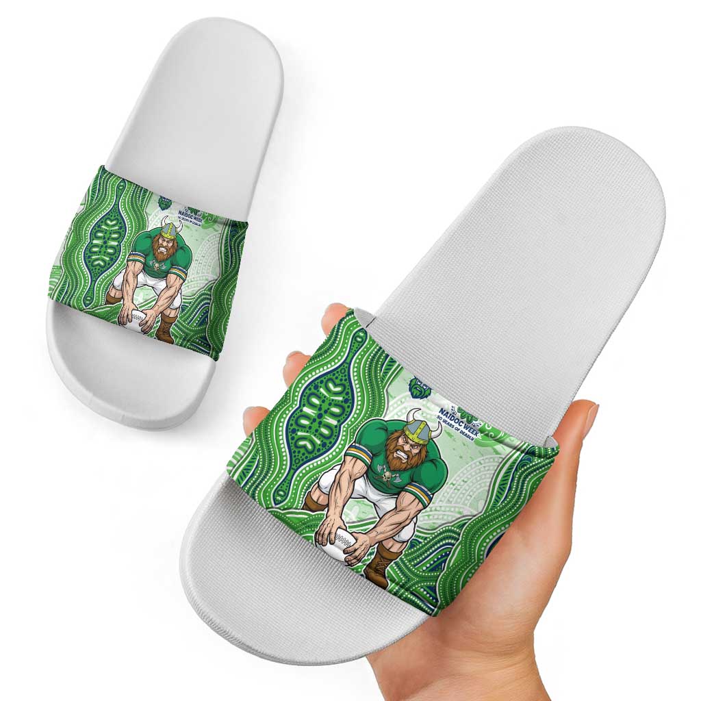 Canberra Raiders NAIDOC Week 2026 Slide Sandals First Nations of Australia Aboriginal Mascot Rugby