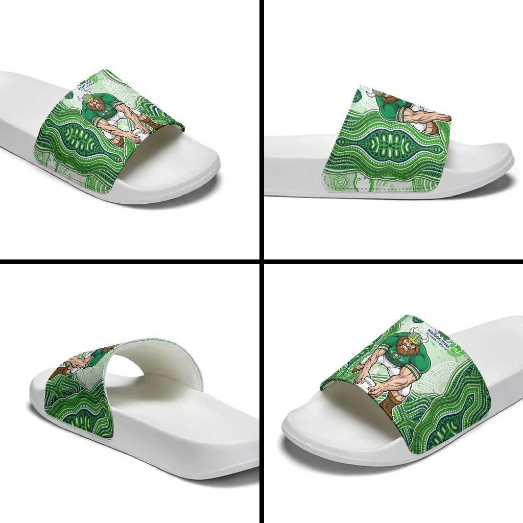 Canberra Raiders NAIDOC Week 2026 Slide Sandals First Nations of Australia Aboriginal Mascot Rugby
