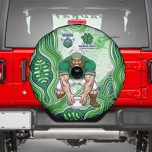 Canberra Raiders NAIDOC Week 2026 Spare Tire Cover First Nations of Australia Aboriginal Mascot Rugby