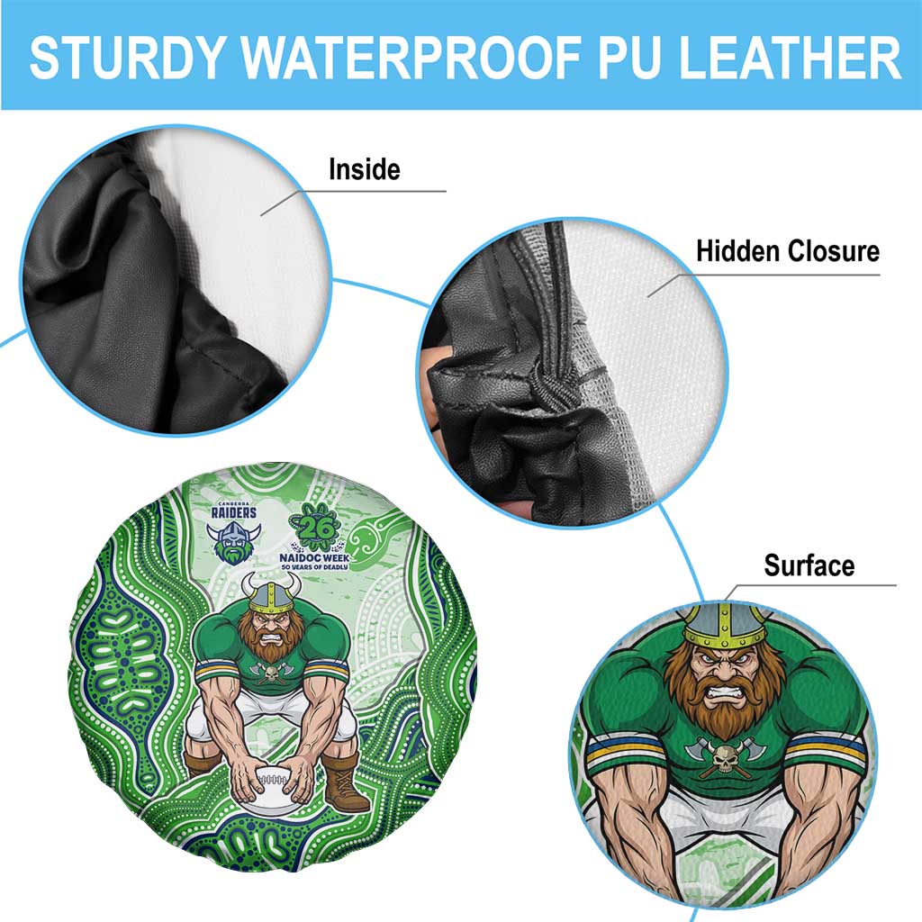 Canberra Raiders NAIDOC Week 2026 Spare Tire Cover First Nations of Australia Aboriginal Mascot Rugby