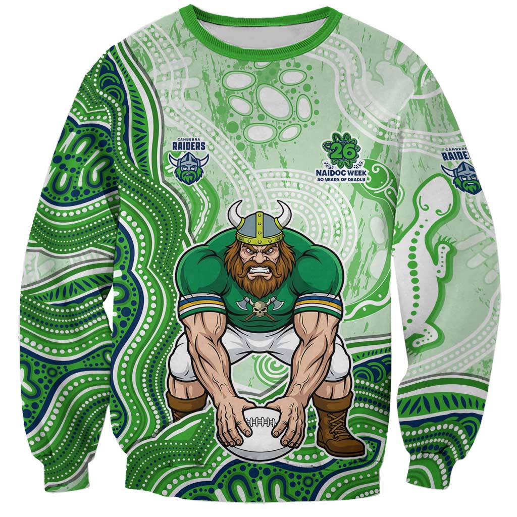 Canberra Raiders NAIDOC Week 2026 Sweatshirt First Nations of Australia Aboriginal Mascot Rugby