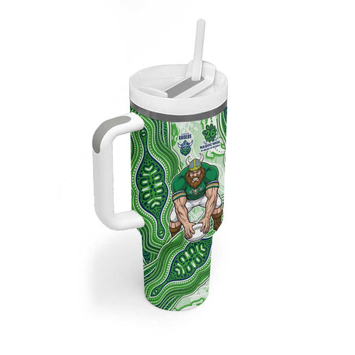 Canberra Raiders NAIDOC Week 2026 Tumbler With Handle First Nations of Australia Aboriginal Mascot Rugby