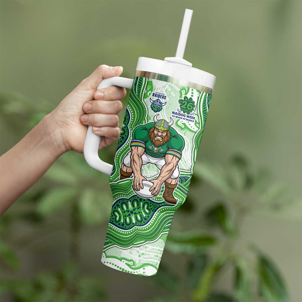 Canberra Raiders NAIDOC Week 2026 Tumbler With Handle First Nations of Australia Aboriginal Mascot Rugby