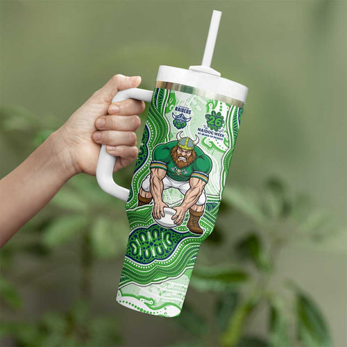 Canberra Raiders NAIDOC Week 2026 Tumbler With Handle First Nations of Australia Aboriginal Mascot Rugby