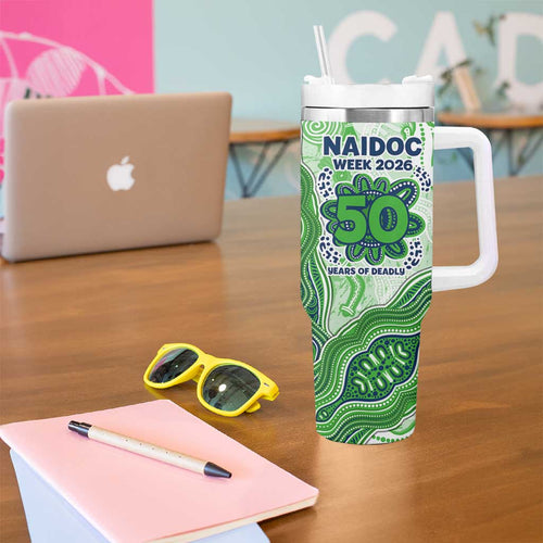 Canberra Raiders NAIDOC Week 2026 Tumbler With Handle First Nations of Australia Aboriginal Mascot Rugby