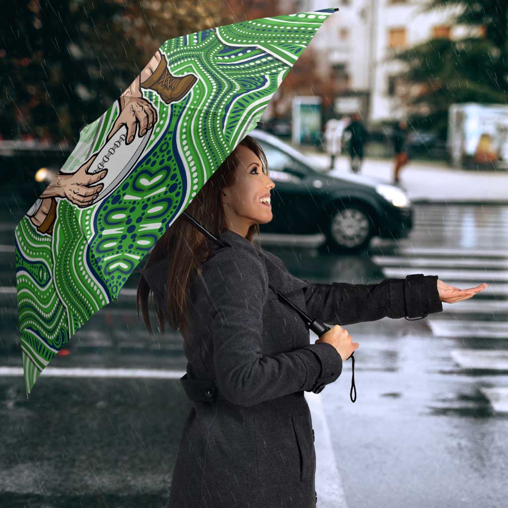 Canberra Raiders NAIDOC Week 2026 Umbrella First Nations of Australia Aboriginal Mascot Rugby