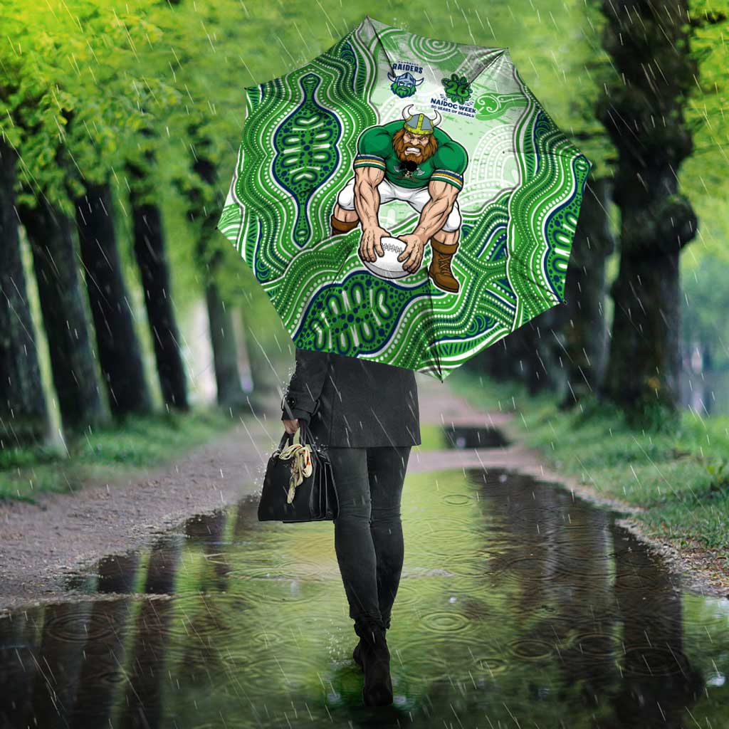 Canberra Raiders NAIDOC Week 2026 Umbrella First Nations of Australia Aboriginal Mascot Rugby