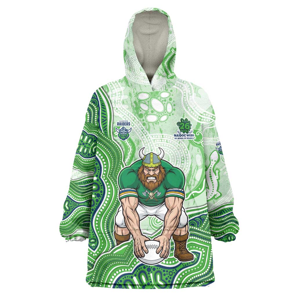 Canberra Raiders NAIDOC Week 2026 Wearable Blanket Hoodie First Nations of Australia Aboriginal Mascot Rugby
