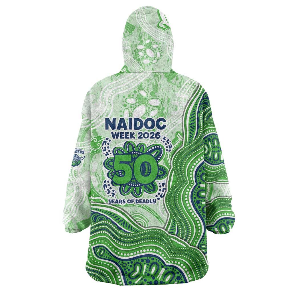 Canberra Raiders NAIDOC Week 2026 Wearable Blanket Hoodie First Nations of Australia Aboriginal Mascot Rugby