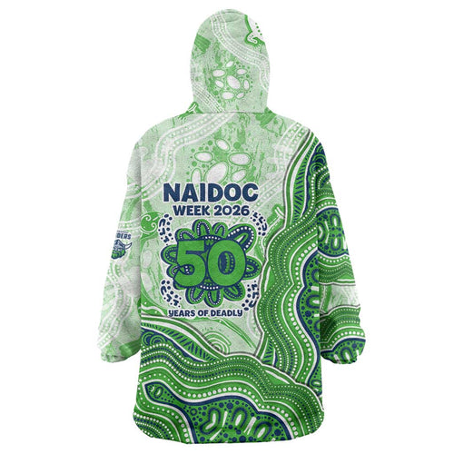 Canberra Raiders NAIDOC Week 2026 Wearable Blanket Hoodie First Nations of Australia Aboriginal Mascot Rugby