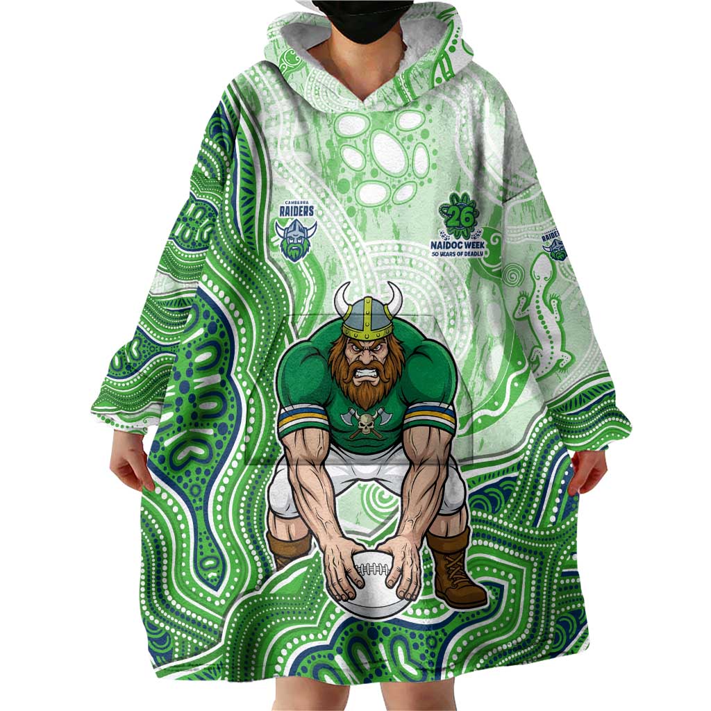 Canberra Raiders NAIDOC Week 2026 Wearable Blanket Hoodie First Nations of Australia Aboriginal Mascot Rugby