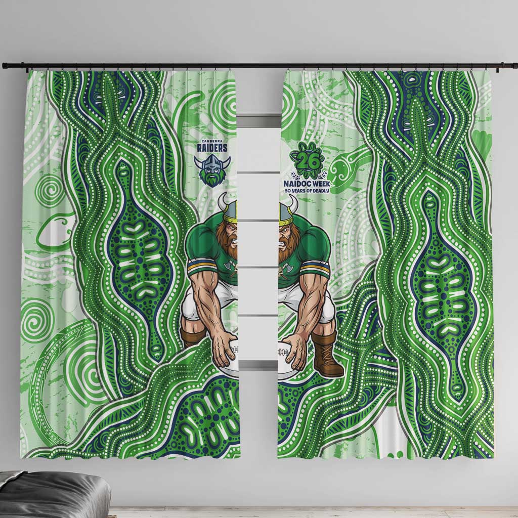 Canberra Raiders NAIDOC Week 2026 Window Curtain First Nations of Australia Aboriginal Mascot Rugby