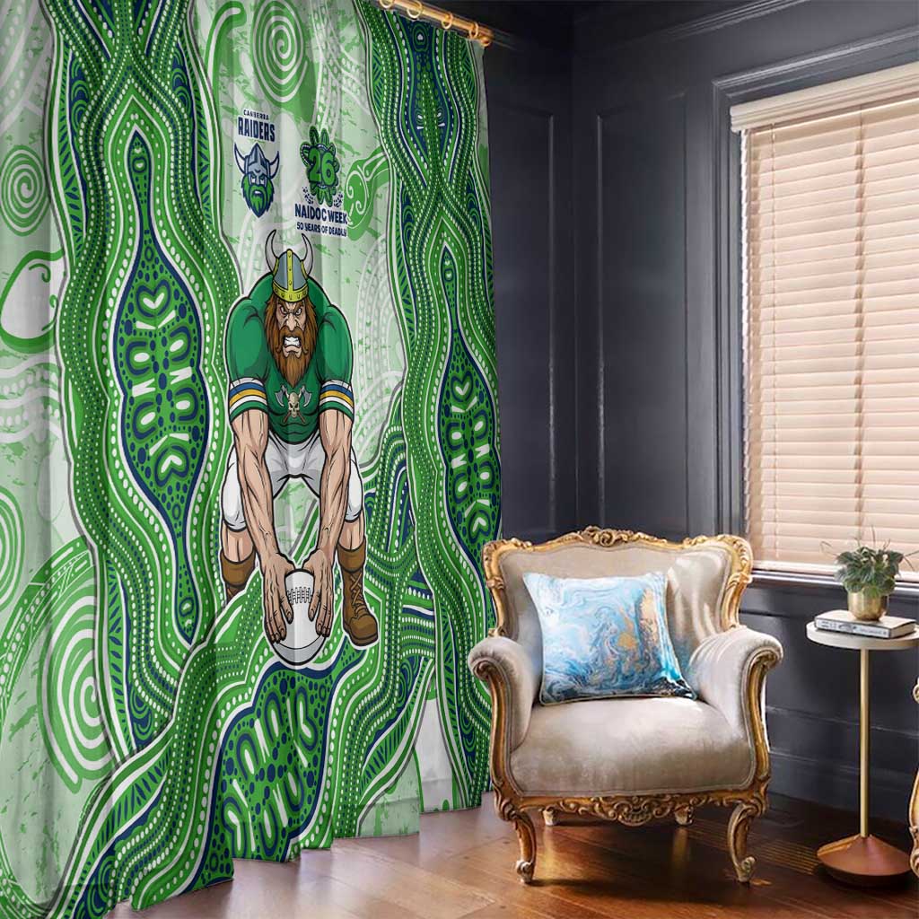 Canberra Raiders NAIDOC Week 2026 Window Curtain First Nations of Australia Aboriginal Mascot Rugby