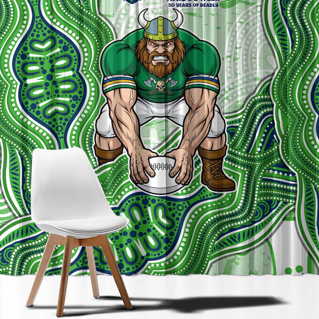 Canberra Raiders NAIDOC Week 2026 Window Curtain First Nations of Australia Aboriginal Mascot Rugby