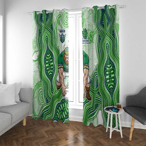 Canberra Raiders NAIDOC Week 2026 Window Curtain First Nations of Australia Aboriginal Mascot Rugby