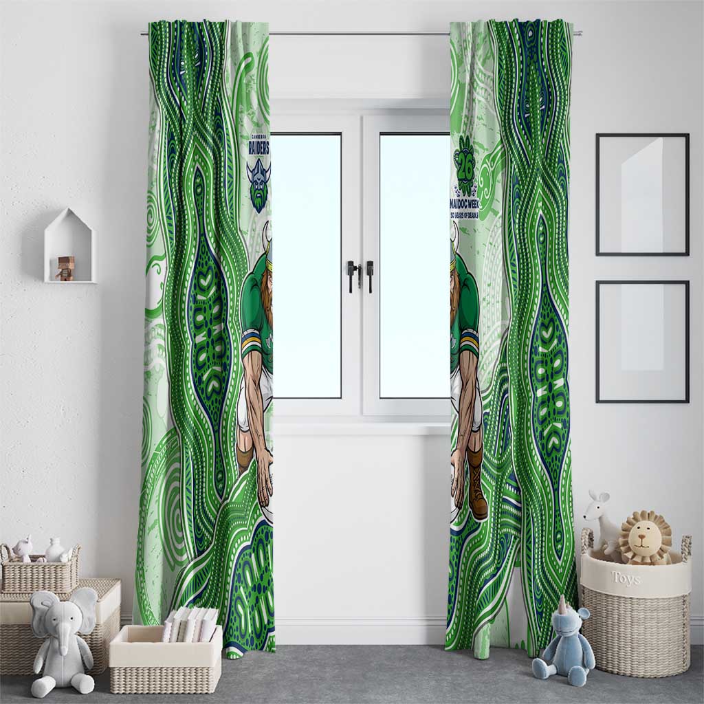 Canberra Raiders NAIDOC Week 2026 Window Curtain First Nations of Australia Aboriginal Mascot Rugby