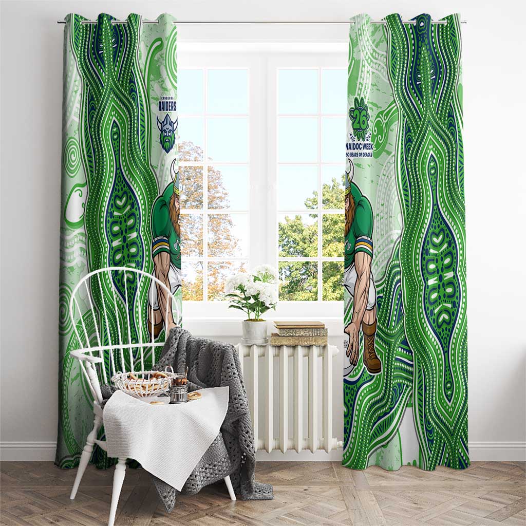 Canberra Raiders NAIDOC Week 2026 Window Curtain First Nations of Australia Aboriginal Mascot Rugby