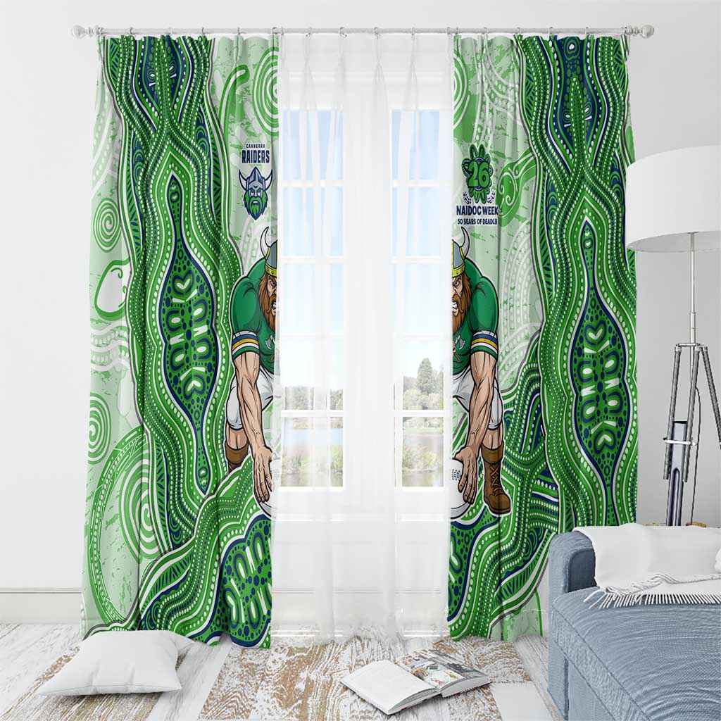 Canberra Raiders NAIDOC Week 2026 Window Curtain First Nations of Australia Aboriginal Mascot Rugby