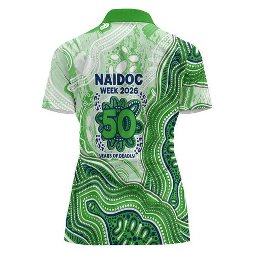Canberra Raiders NAIDOC Week 2026 Women Polo Shirt First Nations of Australia Aboriginal Mascot Rugby