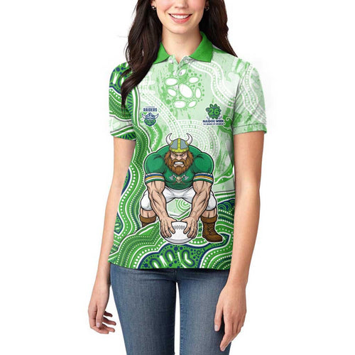 Canberra Raiders NAIDOC Week 2026 Women Polo Shirt First Nations of Australia Aboriginal Mascot Rugby