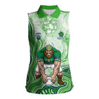 Canberra Raiders NAIDOC Week 2026 Women Sleeveless Polo Shirt First Nations of Australia Aboriginal Mascot Rugby