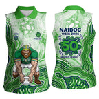 Canberra Raiders NAIDOC Week 2026 Women Sleeveless Polo Shirt First Nations of Australia Aboriginal Mascot Rugby