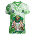 Canberra Raiders NAIDOC Week 2026 Women V-Neck T-Shirt First Nations of Australia Aboriginal Mascot Rugby