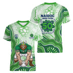 Canberra Raiders NAIDOC Week 2026 Women V-Neck T-Shirt First Nations of Australia Aboriginal Mascot Rugby