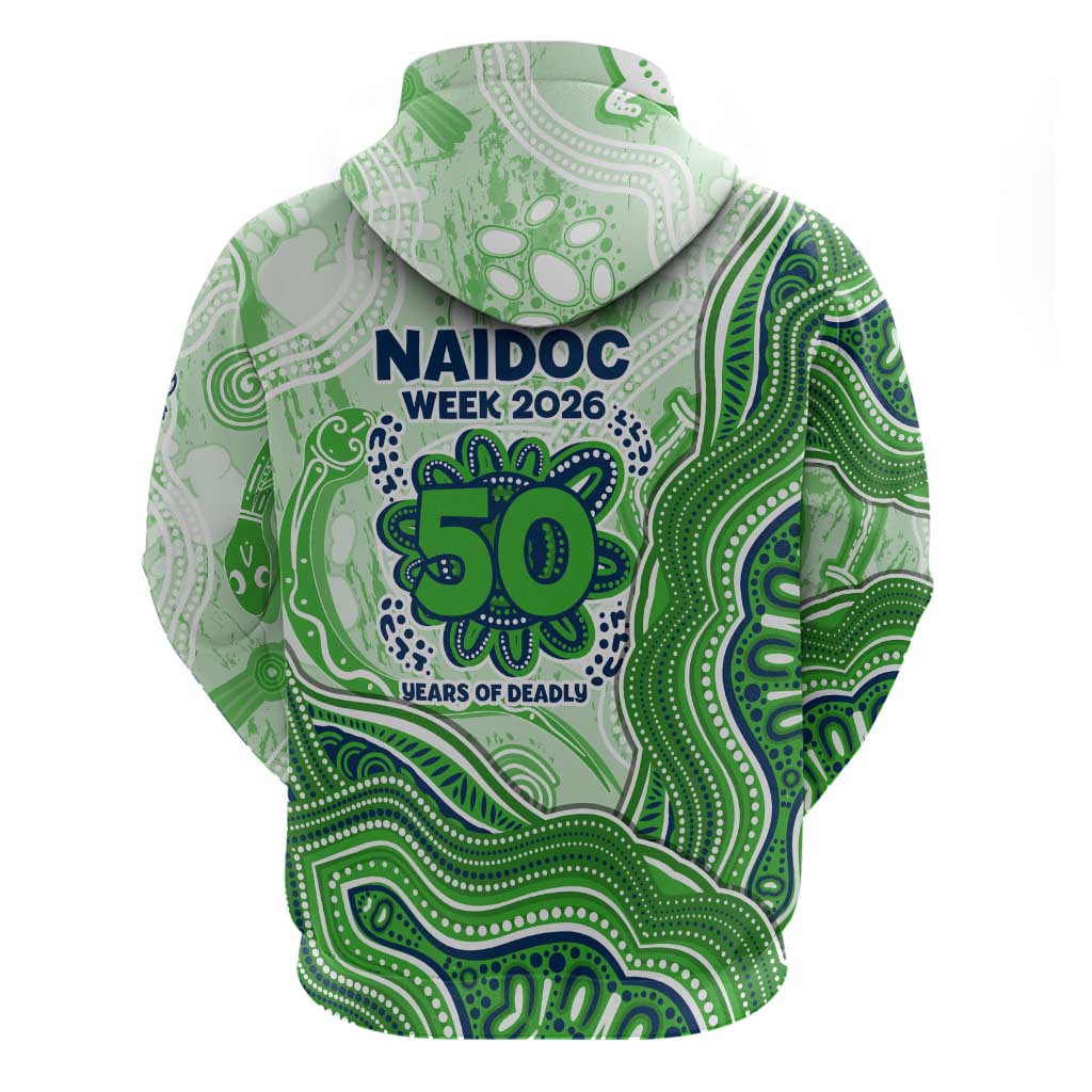 Canberra Raiders NAIDOC Week 2026 Zip Hoodie First Nations of Australia Aboriginal Mascot Rugby
