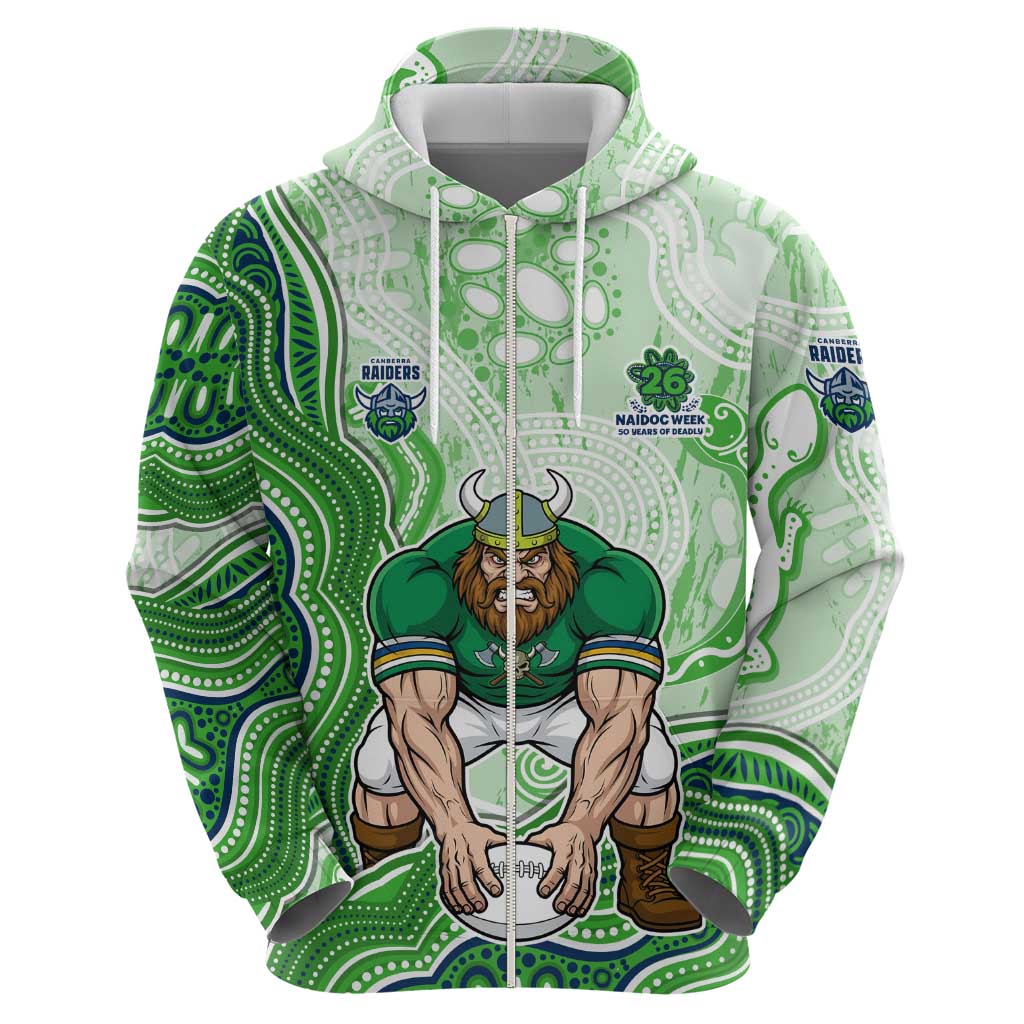 Canberra Raiders NAIDOC Week 2026 Zip Hoodie First Nations of Australia Aboriginal Mascot Rugby