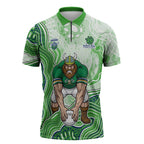 Canberra Raiders NAIDOC Week 2026 Zipper Polo Shirt First Nations of Australia Aboriginal Mascot Rugby