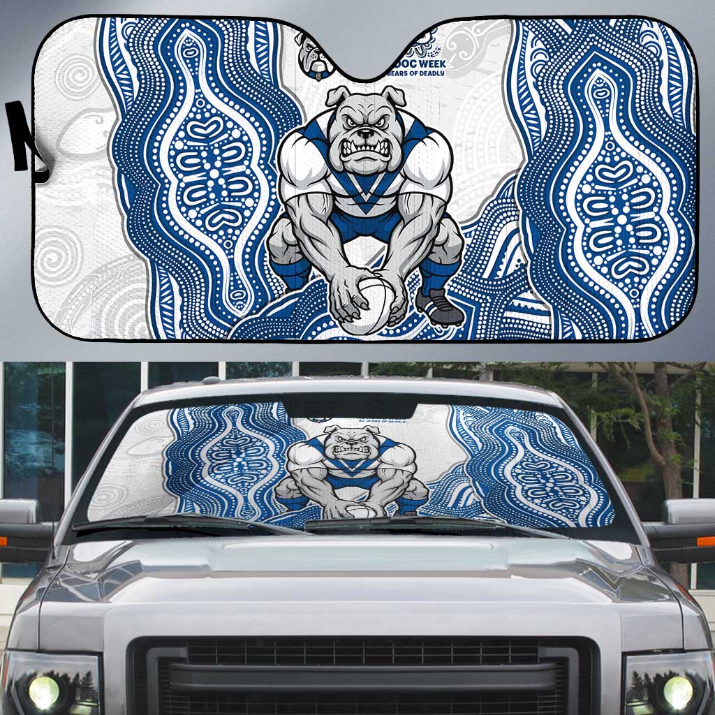 Canterbury-Bankstown Bulldogs NAIDOC Week 2026 Auto Sun Shade First Nations of Australia Aboriginal Mascot Rugby