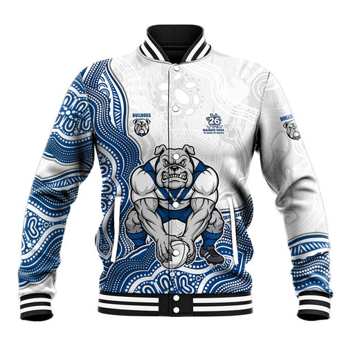 Canterbury-Bankstown Bulldogs NAIDOC Week 2026 Baseball Jacket First Nations of Australia Aboriginal Mascot Rugby