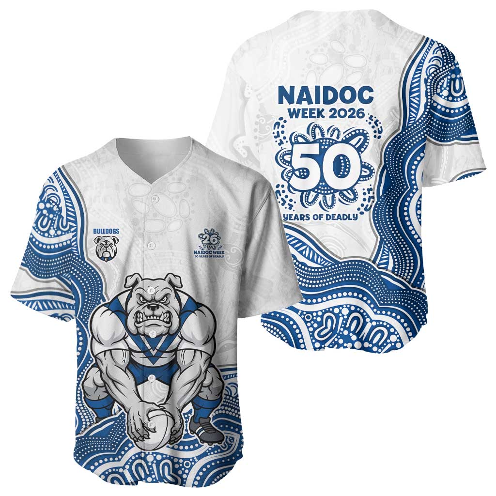 Canterbury-Bankstown Bulldogs NAIDOC Week 2026 Baseball Jersey First Nations of Australia Aboriginal Mascot Rugby