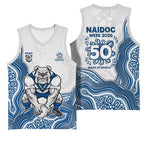 Canterbury-Bankstown Bulldogs NAIDOC Week 2026 Basketball Jersey First Nations of Australia Aboriginal Mascot Rugby