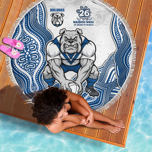 Canterbury-Bankstown Bulldogs NAIDOC Week 2026 Beach Blanket First Nations of Australia Aboriginal Mascot Rugby