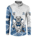 Canterbury-Bankstown Bulldogs NAIDOC Week 2026 Button Sweatshirt First Nations of Australia Aboriginal Mascot Rugby