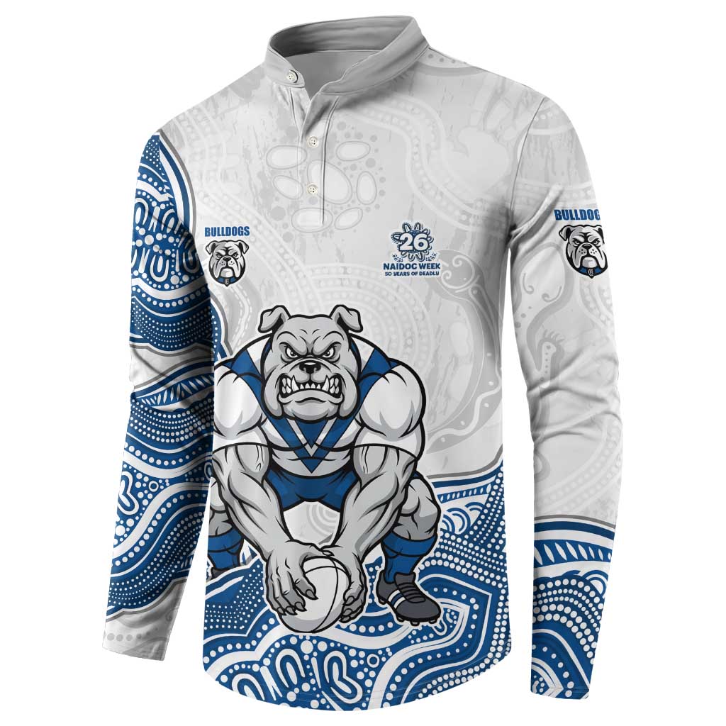 Canterbury-Bankstown Bulldogs NAIDOC Week 2026 Button Sweatshirt First Nations of Australia Aboriginal Mascot Rugby