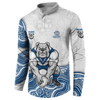 Canterbury-Bankstown Bulldogs NAIDOC Week 2026 Button Sweatshirt First Nations of Australia Aboriginal Mascot Rugby