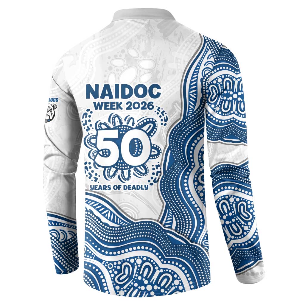 Canterbury-Bankstown Bulldogs NAIDOC Week 2026 Button Sweatshirt First Nations of Australia Aboriginal Mascot Rugby