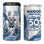 Canterbury-Bankstown Bulldogs NAIDOC Week 2026 4 in 1 Can Cooler Tumbler First Nations of Australia Aboriginal Mascot Rugby