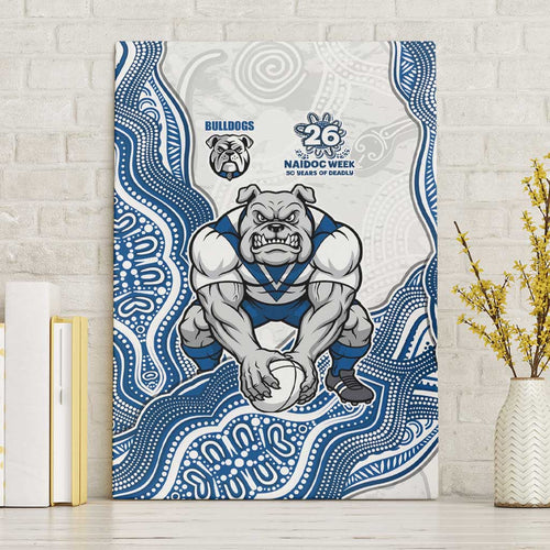 Canterbury-Bankstown Bulldogs NAIDOC Week 2026 Canvas Wall Art First Nations of Australia Aboriginal Mascot Rugby